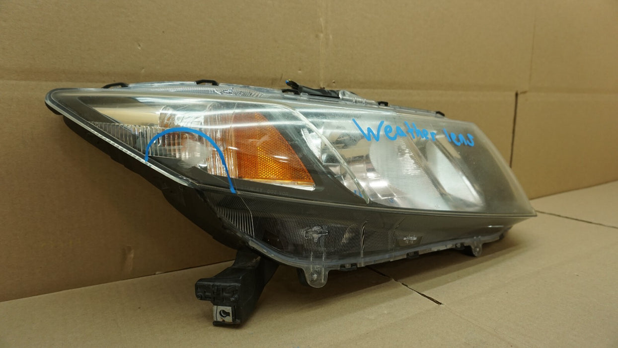 2012-2015 HONDA CIVIC SEDAN FRONT RIGHT PASSENGER SIDE HEADLIGHT HALOGEN OEM