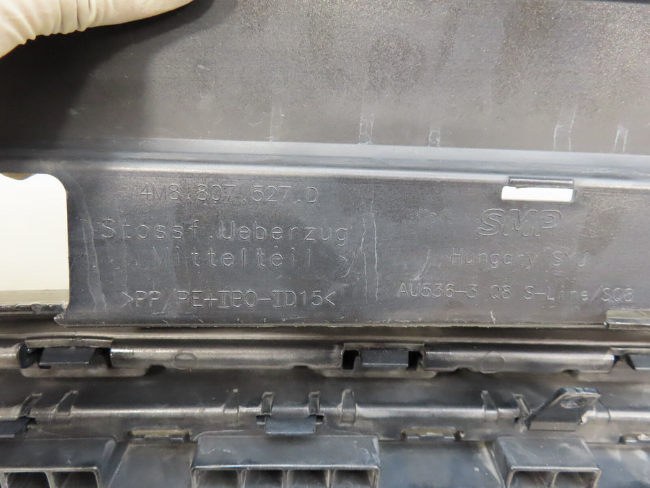 2019-2023 AUDI Q8 S-LINE REAR LOWER BUMPER COVER 4M8807527D OEM