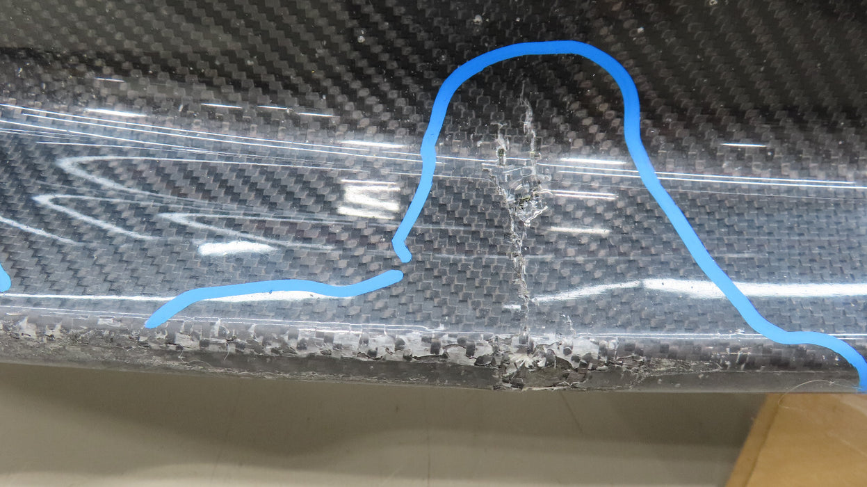 MCLAREN 650S FRONT LOWER SPOILER SPLITTER BUMPER COVER CARBON FIBER OEM