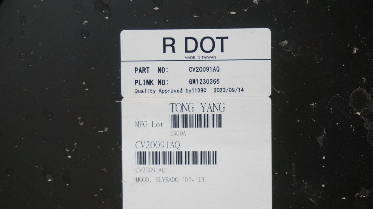 2007-2013 CHEVROLET SILVERADO 1500 HOOD BONNET COVER AFTERMARKET