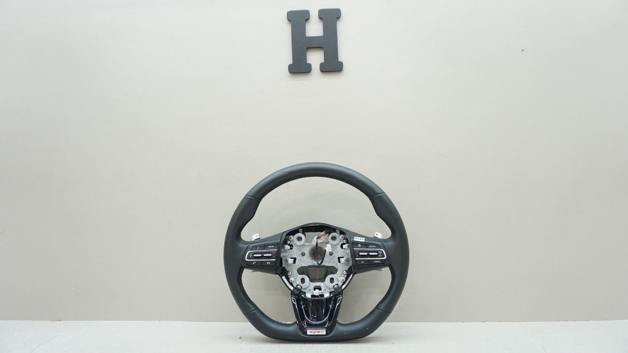2018-2021 KIA STINGER GT1 STEERING WHEEL W/ PADDLE SHIFTERS OEM 56100-J5200CET