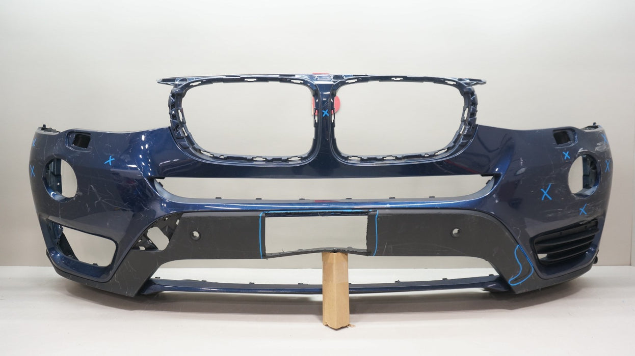2015-2017 BMW X3 FRONT BUMPER COVER PANEL OEM 7338534