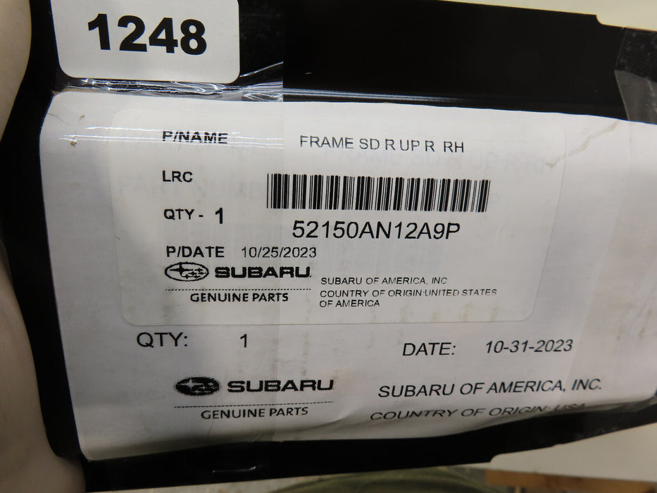 2020-2025 SUBARU OUTBACK/LEGACY REAR RIGHT UPPER FLOOR SIDE RAIL BRAKET OEM