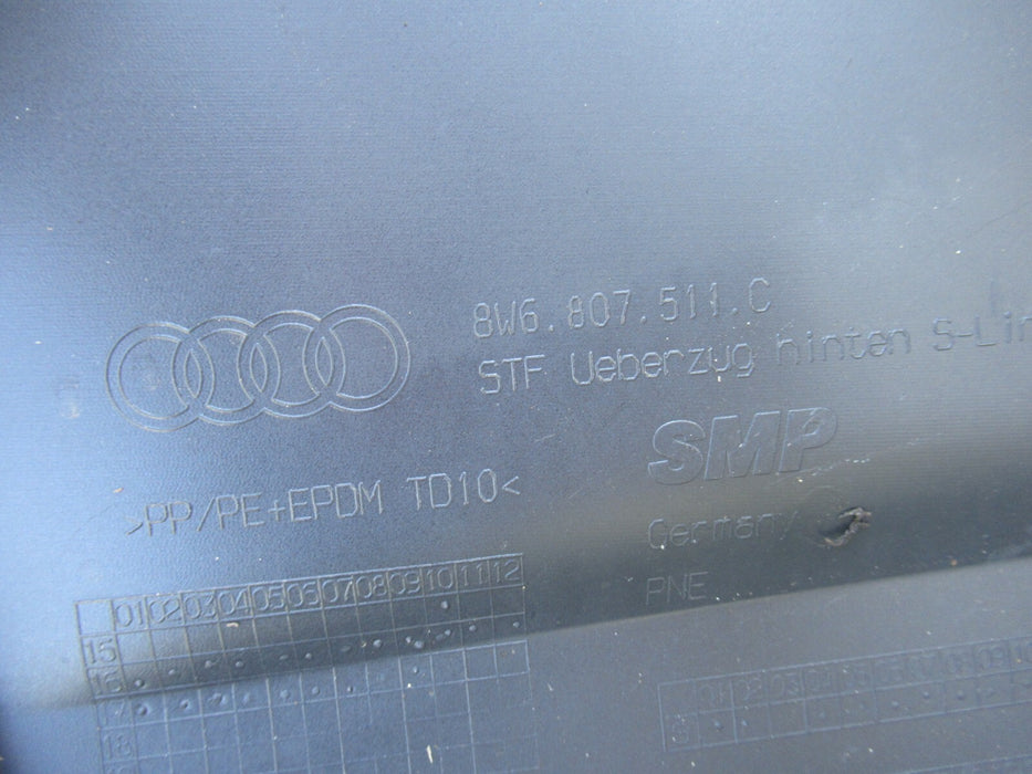 2018-2019 AUDI A5 B9 S-LINE REAR BUMPER COVER PANEL ORIGINAL 8W6807511C OEM