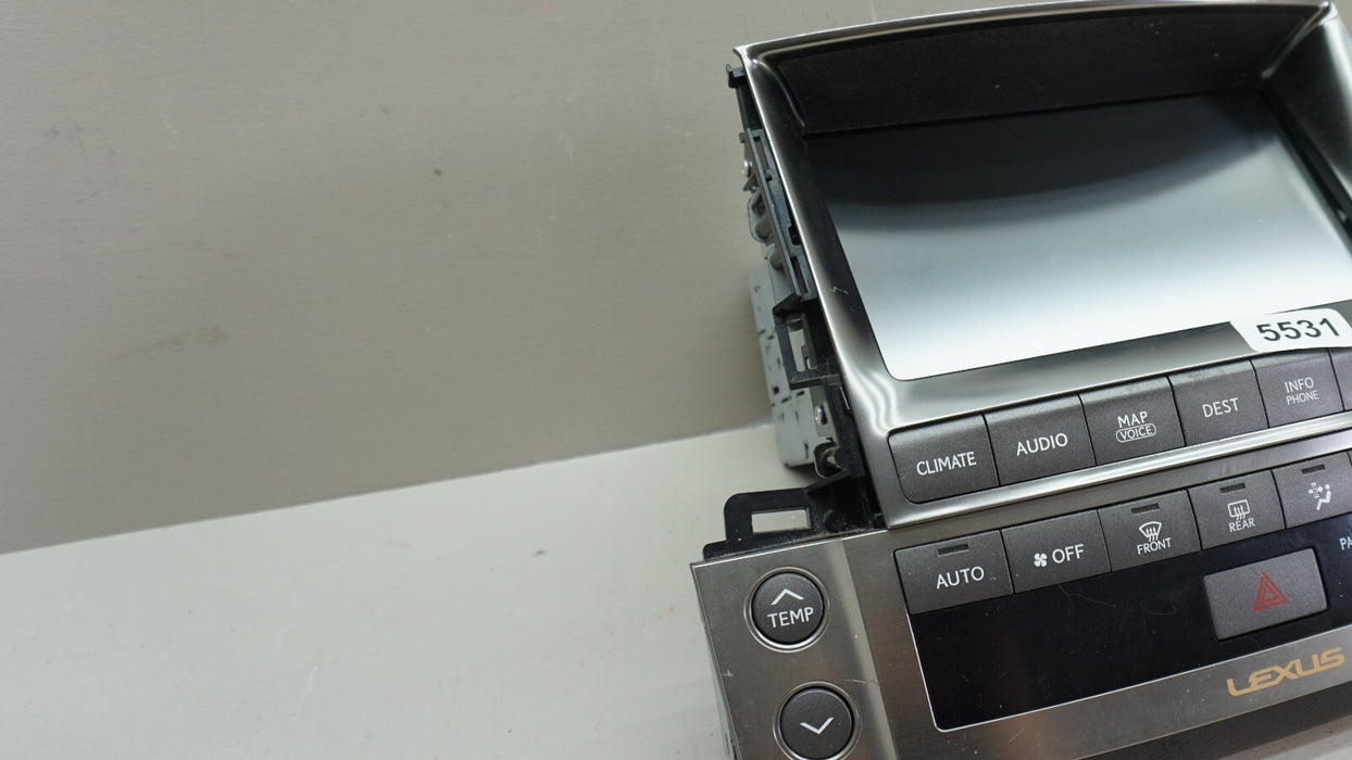 2010 LEXUS LX570 NAVIGATION RADIO DISPLAY CLIMATE CONTROL SWITCH OEM 86431-60232