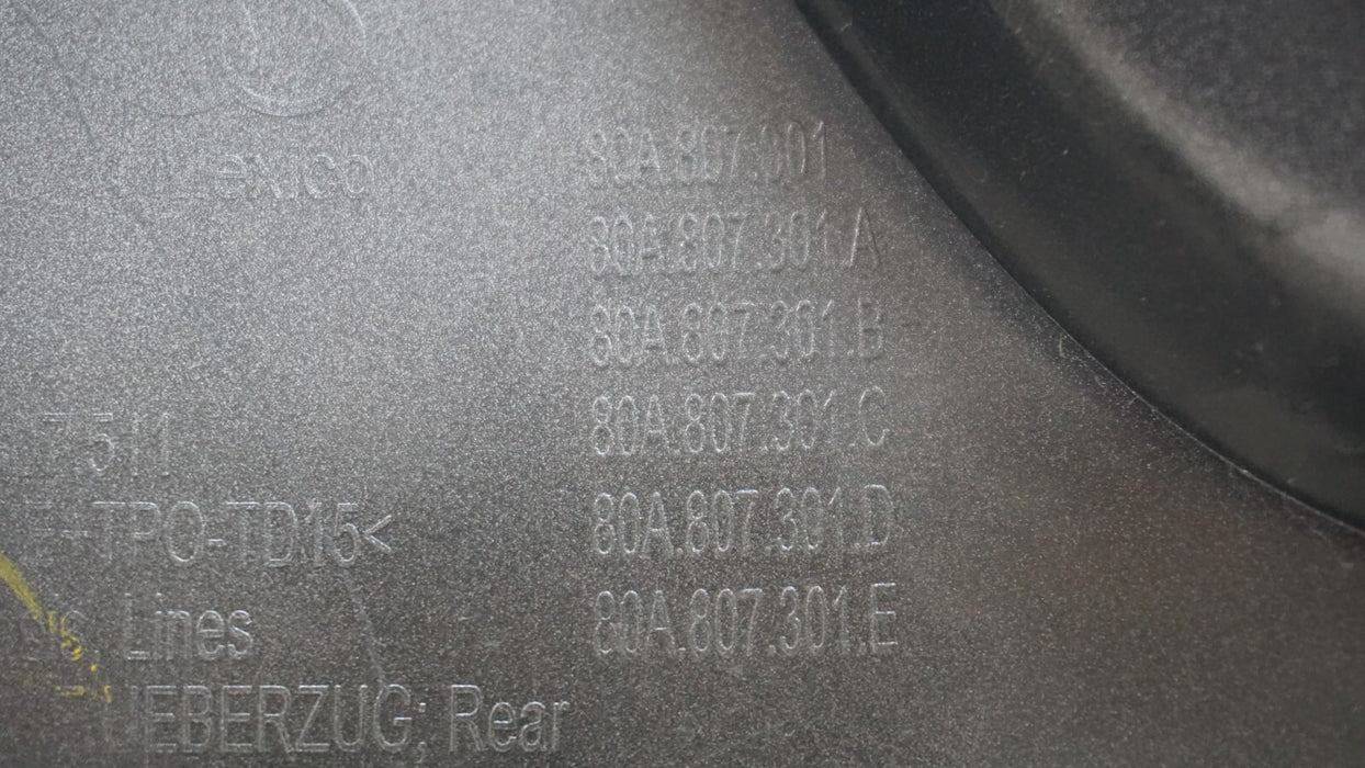 2018-2020 AUDI Q5 SQ5 S LINE REAR BUMPER COVER PANEL OEM 80A807301