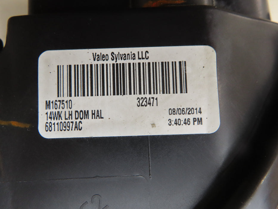 2014 2015 2016 JEEP GRAND CHEROKEE FRONT LEFT DRIVER HEADLIGHT HALOGEN OEM