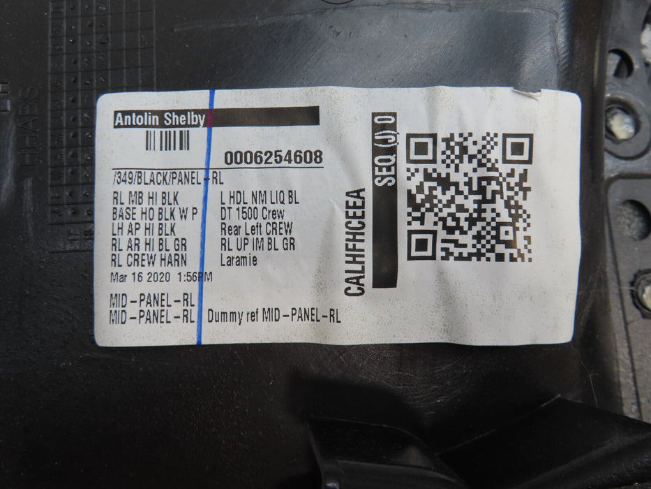 2019-2023 RAM 1500 LARAMIE CREW CAB REAR LEFT INTERIOR DOOR PANEL OEM 6SL771X9AA