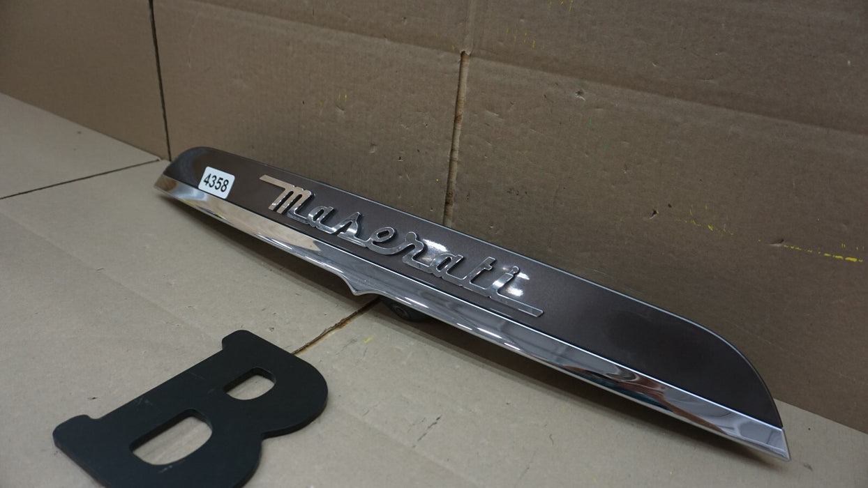 2014-2019 MASERATI GHIBLI S Q4 REAR TRUNK LID TRIM COVER MOULDING PANEL OEM