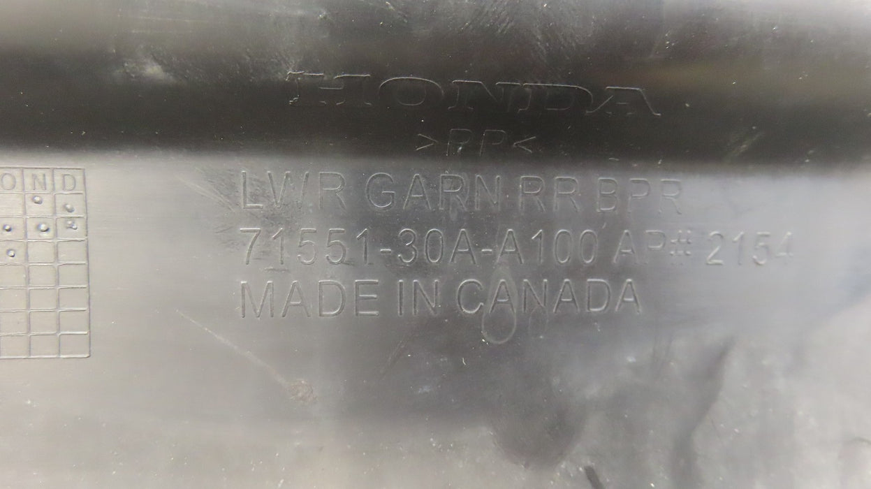 2023-2025 HONDA ACCORD REAR LOWER BUMPER COVER GARNISH OEM