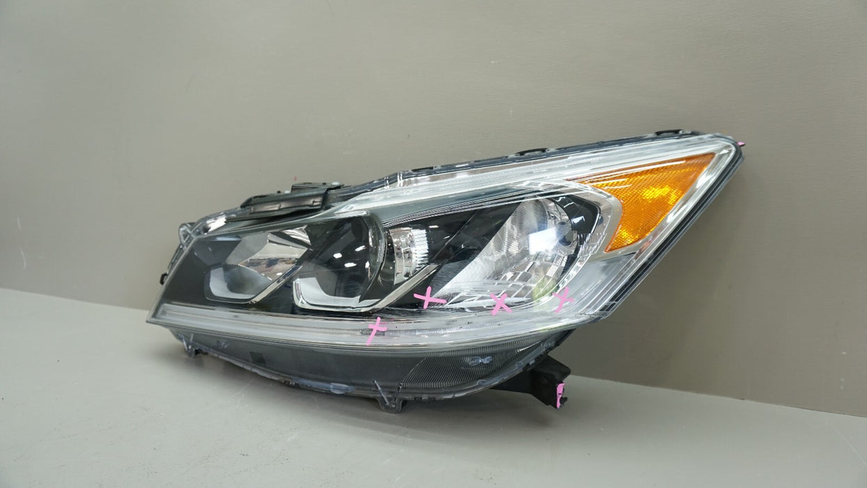 2016-2017 HONDA ACCORD SEDAN FRONT LEFT DRIVER SIDE HEADLIGHT LAMP HALOGEN OEM