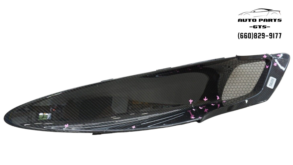 2017-2020 MCLAREN 720S LEFT AIR INTAKE DUCT CARBON FIBER COVER OEM 14AB420CP
