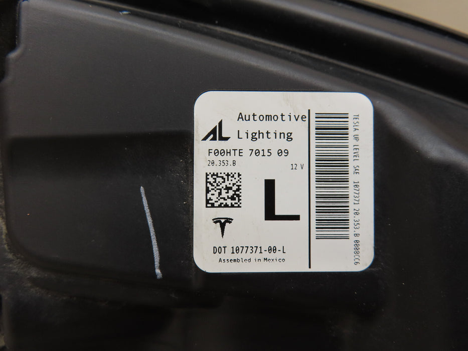 2017-2022 TESLA MODEL 3 FRONT LEFT DRIVER HEADLIGHT LED OEM 1077371-00-L