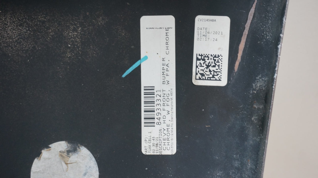 2020-2023 CHEVROLET SILVERADO 2500 3500 FRONT CHROME METAL BUMPER COVER OEM