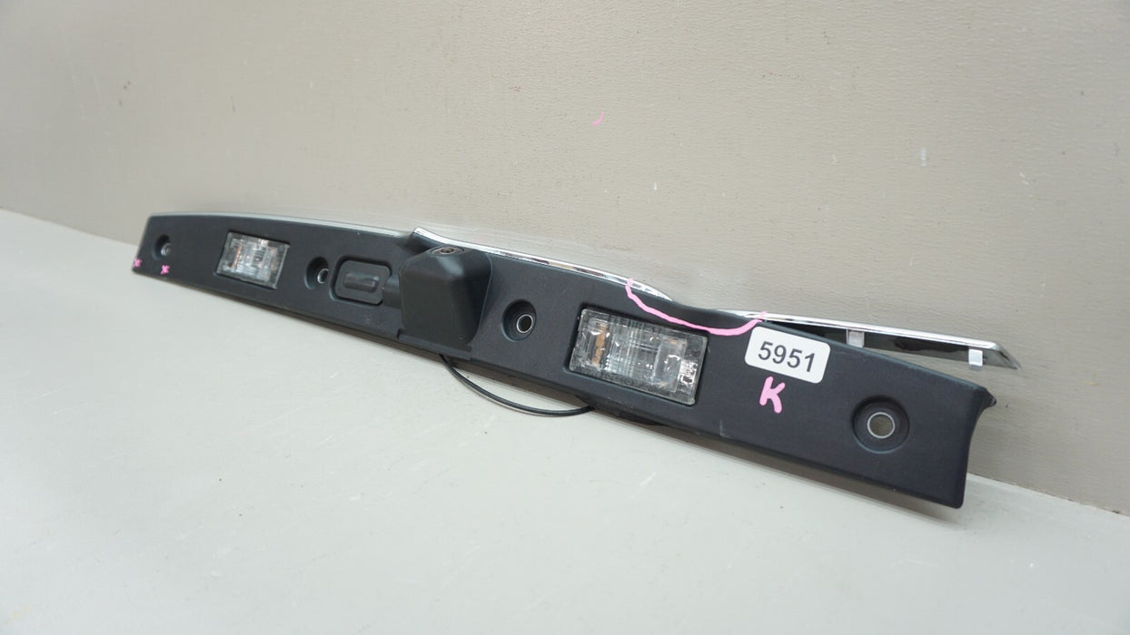 2014-2021 MASERATI QUATTROPORTE REAR CHROME LICENSE PLATE TRIM COVER OEM