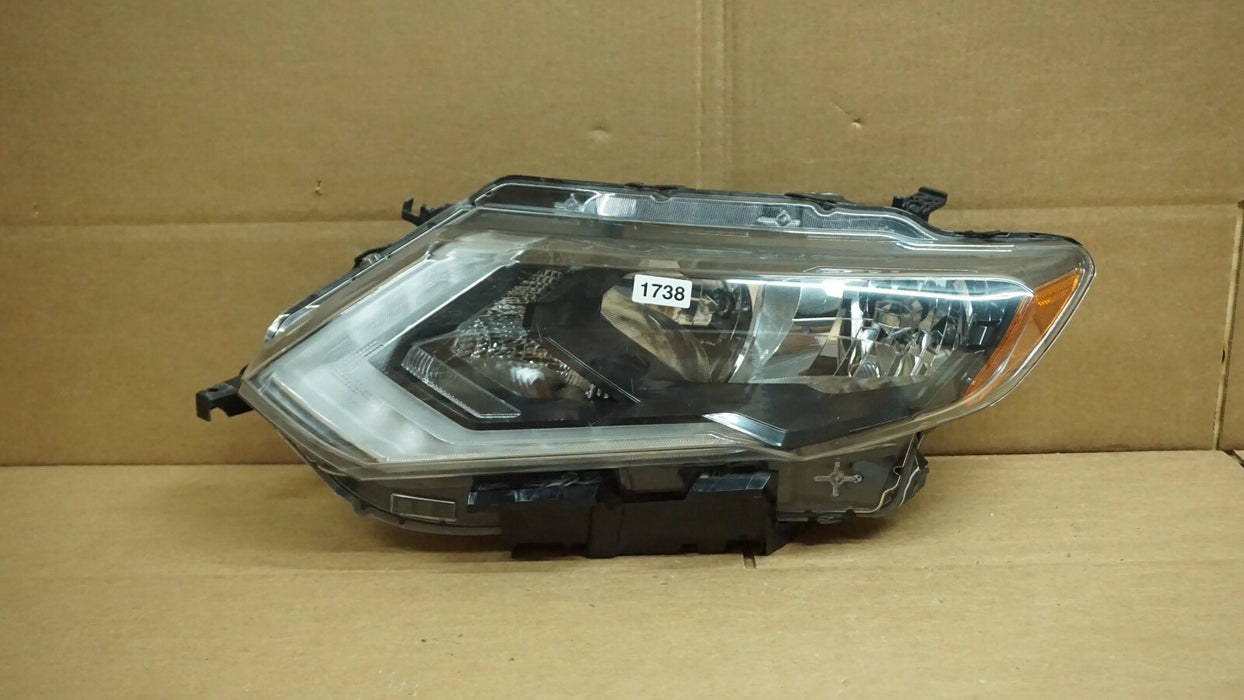 2017-2019 NISSAN ROGUE FRONT LEFT DRIVER SIDE HEADLIGHT HALOGEN HEADLAMP OEM