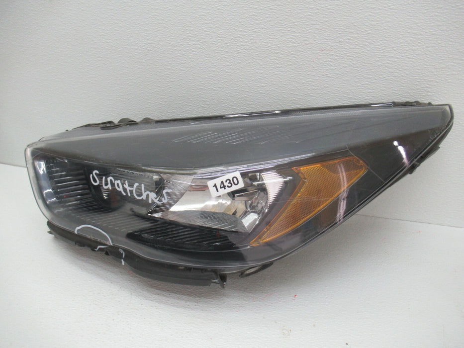 2017-2019 FORD ESCAPE LEFT DRIVER SIDE HEADLIGHT HALOGEN LAMP LENS OEM