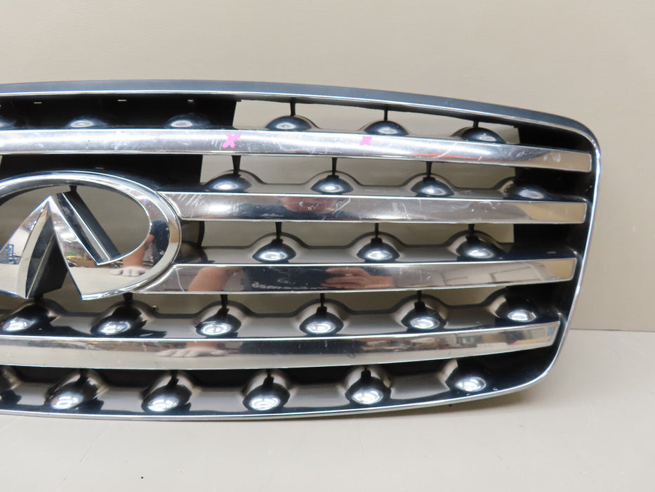 2003-2005 INFINITI FX35 FX45 FRONT BUMPER GRILLE GRILL W/ EMBLEM OEM 62310-CG000