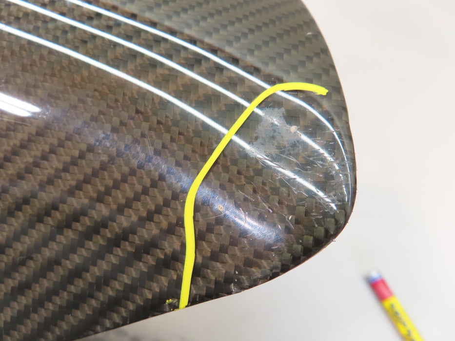 2012-2014 MCLAREN MP4-12C LEFT RECARO SEAT CARBON FIBER COVER TRIM OEM 73044722F