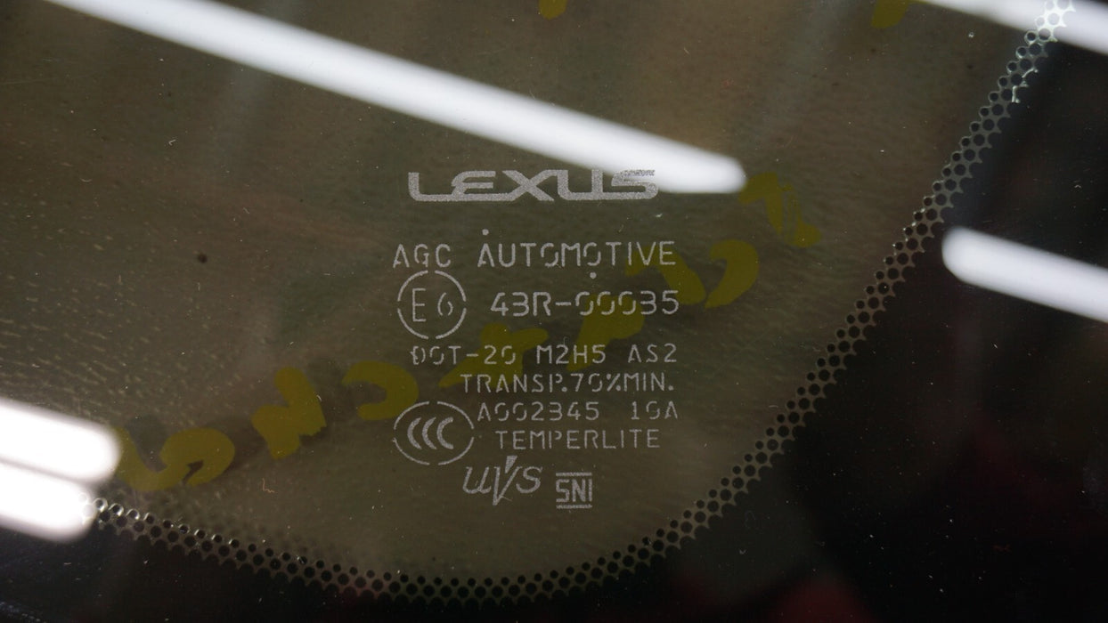 2018-2021 LEXUS LS500 REAR LH LEFT DRIVER SIDE QUARTER WINDOW GLASS OEM