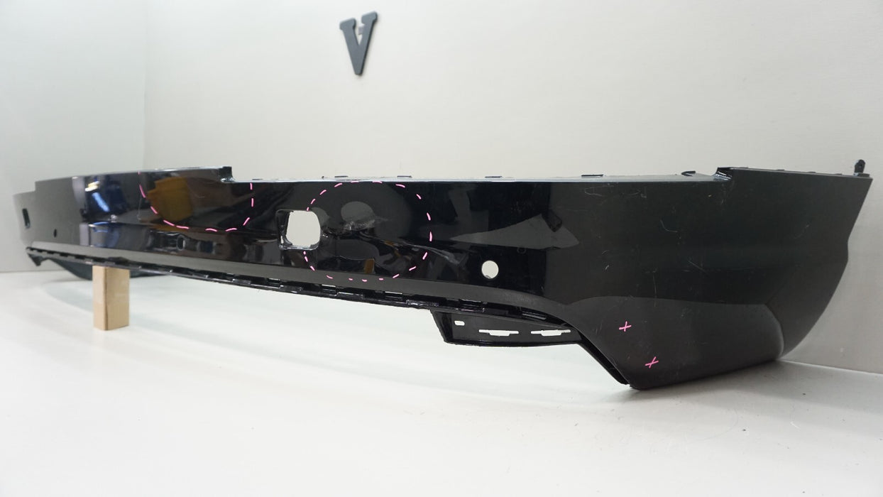 2017-2019 AUDI Q7 REAR LOWER BUMPER COVER W/ PARKING SENSOR HOLES 4M0807527B OEM