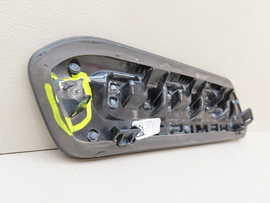 2019-20 RAM 1500 DT RIGHT HOOD BEZEL BLACK HEMI 5.7 OEM 61698 877AA