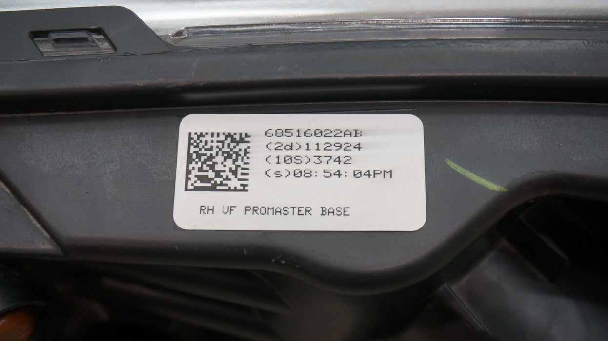 2023-2025 RAM PROMASTER 1500 2500 3500 RIGHT HALOGEN HEADLIGHT OEM 68516022AB