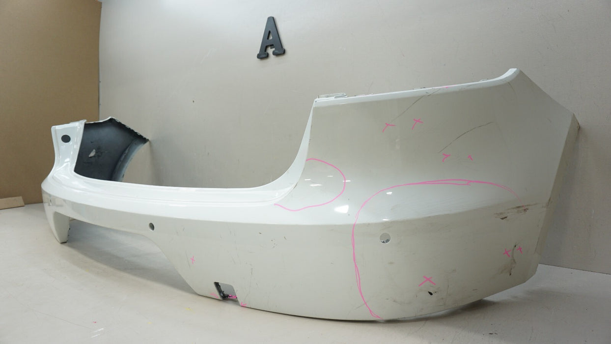 2015-2018 PORSCHE MACAN BASE S TURBO REAR BUMPER COVER PANEL W/ SENSOR HOLE OEM