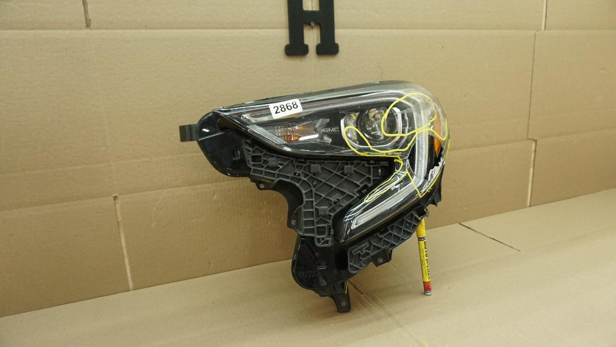 2018-2021 GMC TERRAIN XENON HID LEFT DRIVER SIDE HEADLIGHT LED OEM 84355670