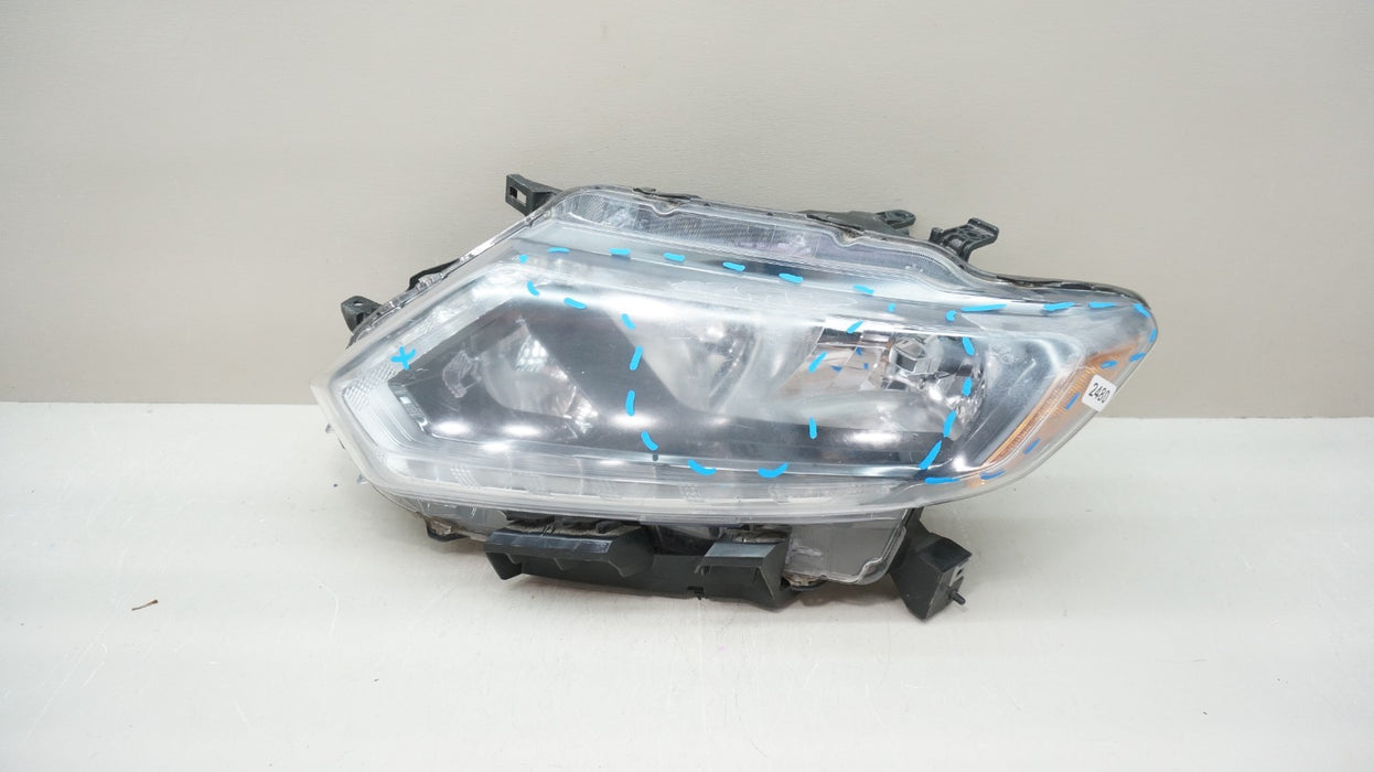 2014-2016 NISSAN ROGUE FRONT LEFT DRIVER SIDE HALOGEN W/ LED HEADLIGHT OEM