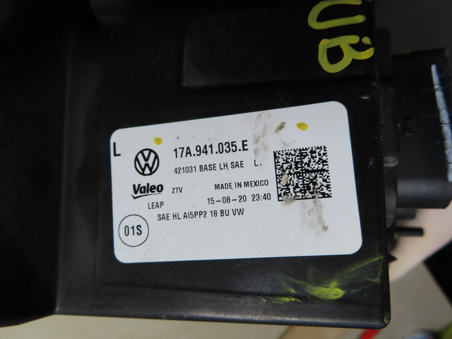 2019-2021 VOLKSWAGEN JETTA FRONT LEFT DRIVER SIDE HEADLIGHT OEM 17A 941 035 E