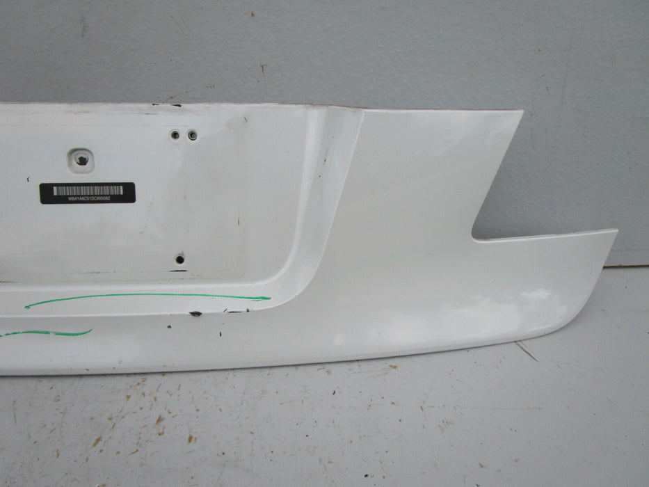 09-15 BMW  F01 F02 740 750 760 REAR TRUNK LICENSE PLATE PANEL COVER TRIM OEM
