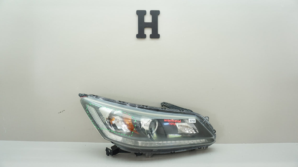 2013-2015 HONDA ACCORD FRONT RIGHT PASSENGER SIDE HEADLIGHT HALOGEN OEM 13 14 15