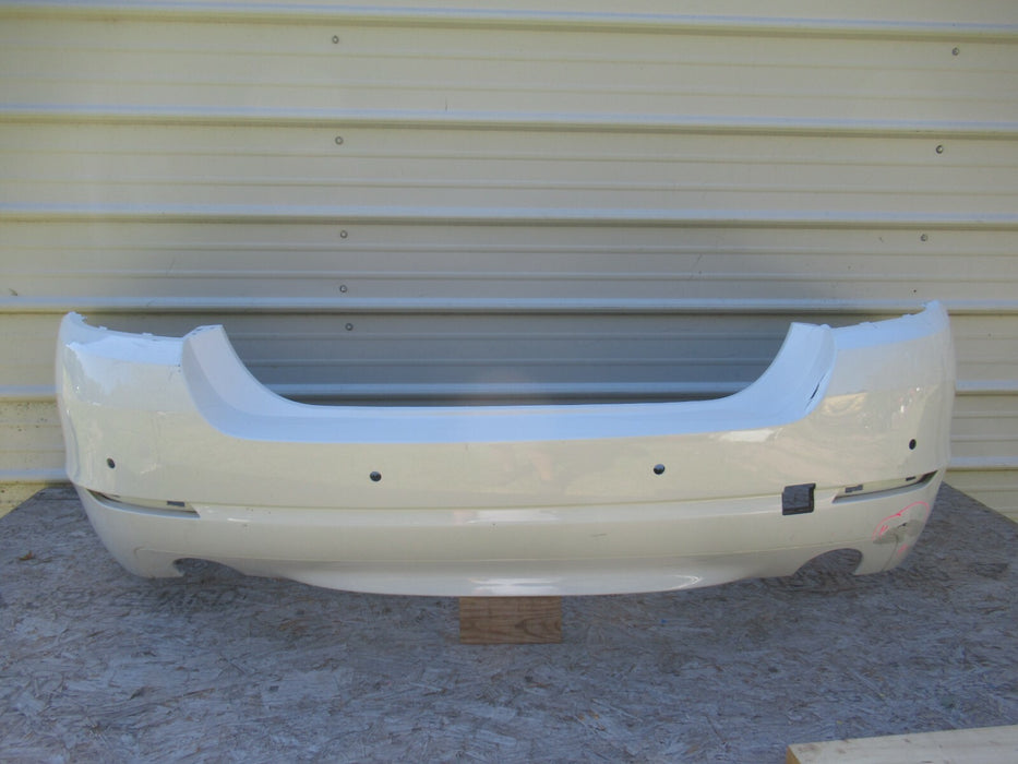 2011-2013 BMW 528I F10 REAR BUMPER COVER PANEL PLASTIC ALPIWEISS 7240334 OEM