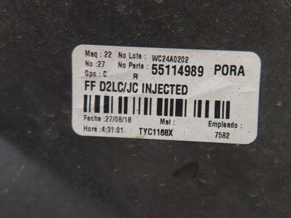 2016-2018 CHEVROLET CRUZE FRONT BUMPER COVER OEM 55114989