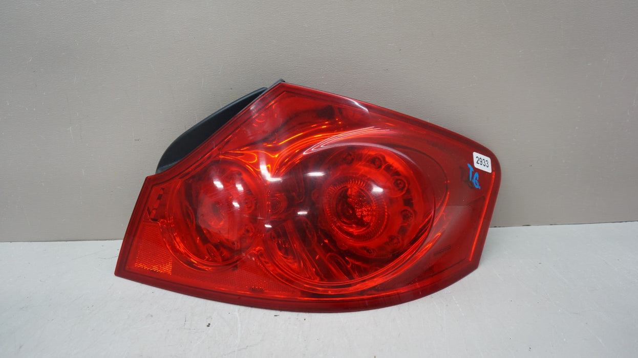 2009-2013 INFINITI G37 SEDAN REAR RIGHT PASSENGER SIDE OUTER LED TAIL LIGHT OEM