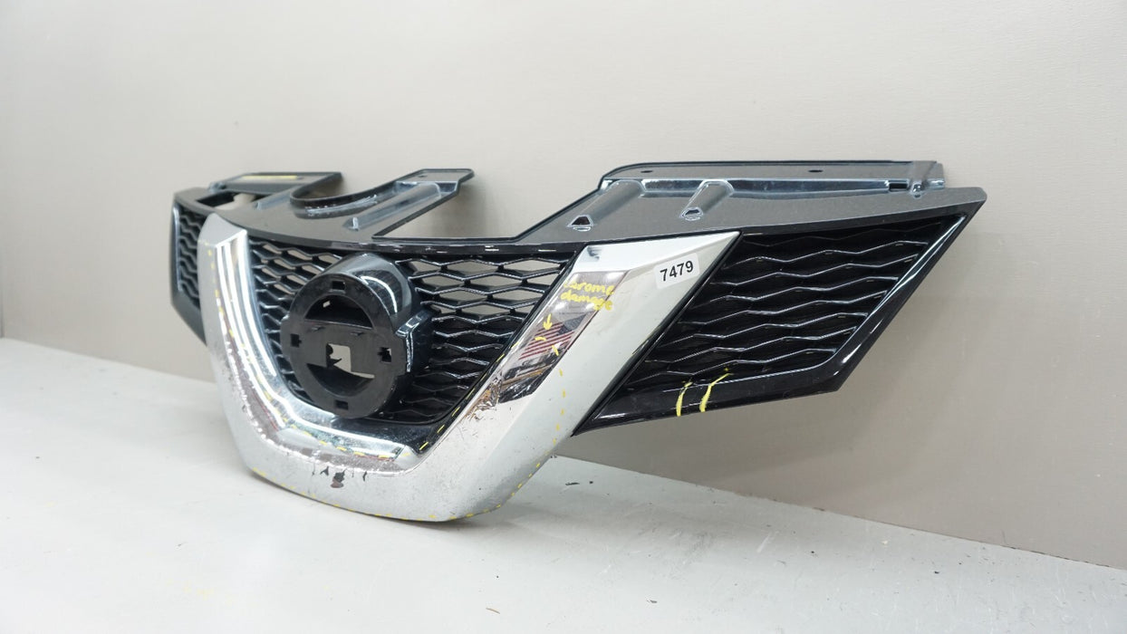 2014-2016 NISSAN ROGUE FRONT UPPER BUMPER RADIATOR GRILLE OEM 62310 9TA1A