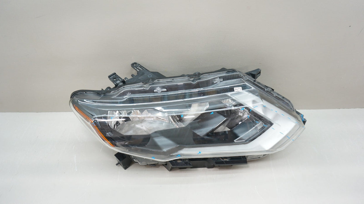 2017-2019 NISSAN ROGUE FRONT RIGHT PASSENGER SIDE HALOGEN WITH LED HEADLIGHT OEM