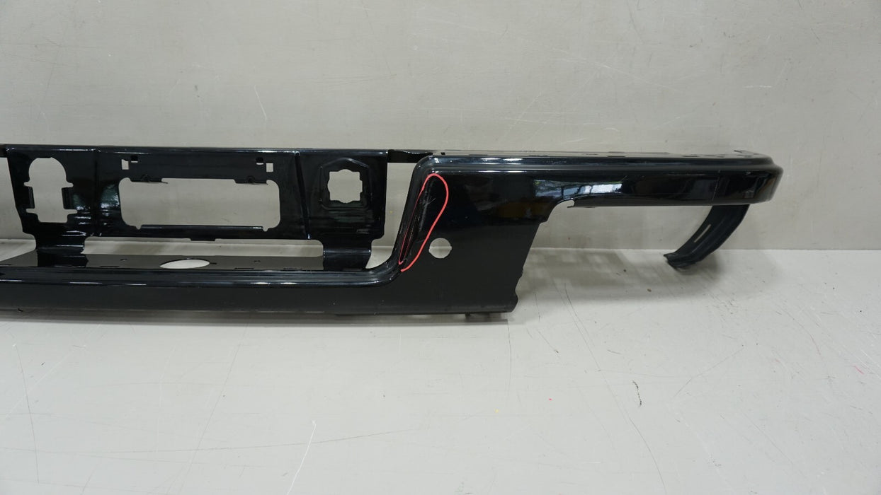 2015-2018 CHEVROLET COLORADO REAR METAL BUMPER COVER W/SENSORS OEM 15 16 17 18