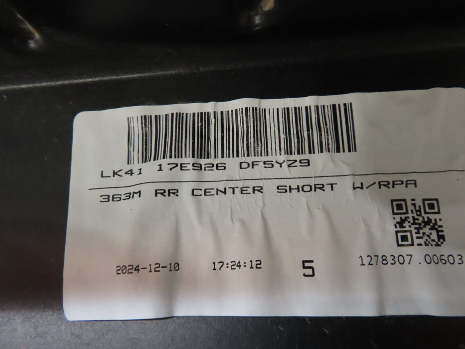 2019-2024 FORD TRANSIT REAR BUMPER CENTER COVER OEM LK41-17E926