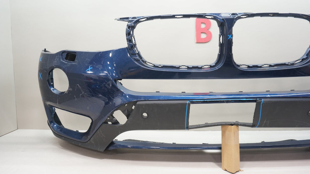 2015-2017 BMW X3 FRONT BUMPER COVER PANEL OEM 7338534