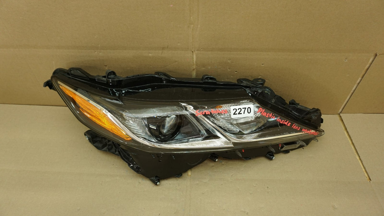 2018-2020 TOYOTA CAMRY FRONT RIGHT PASSENGER SIDE HEADLIGHT HALOGEN OEM 18 19 20