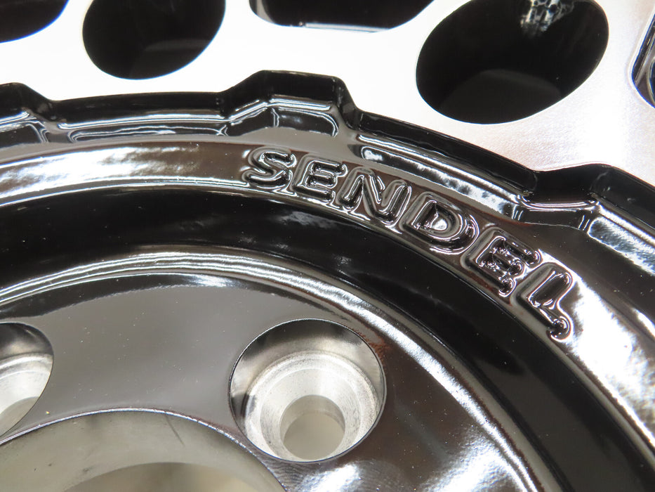 SENDEL 15X6 5/4.5 ALUMINUM BLACK TRAILER WHEEL RIM T07-56545BM (P)