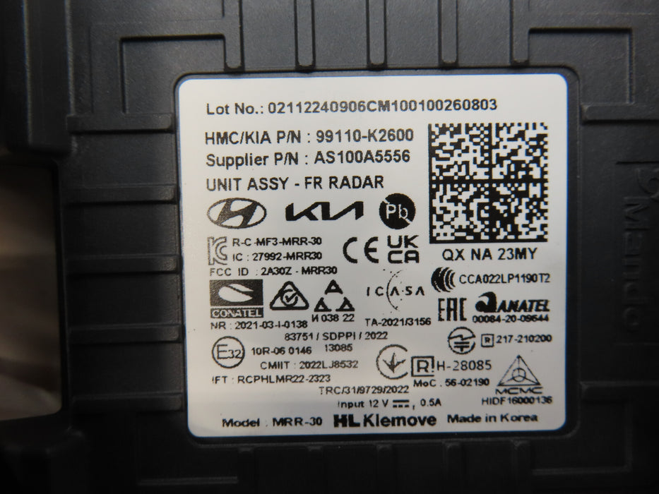 2023-2025 HYUNDAI VENUE CRUISE CONTROL DISTANCE SENSOR OEM