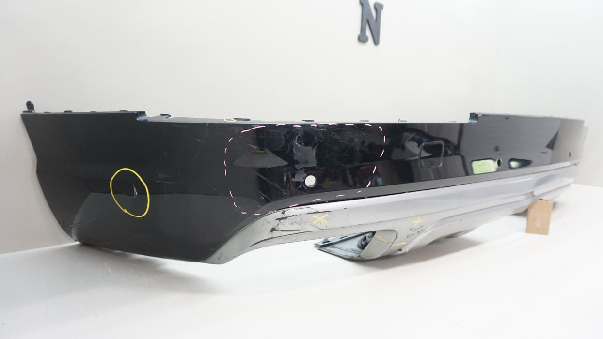 2017-2019 AUDI Q7 REAR LOWER BUMPER COVER VALANCE 4M0807527B OEM 17 18 19
