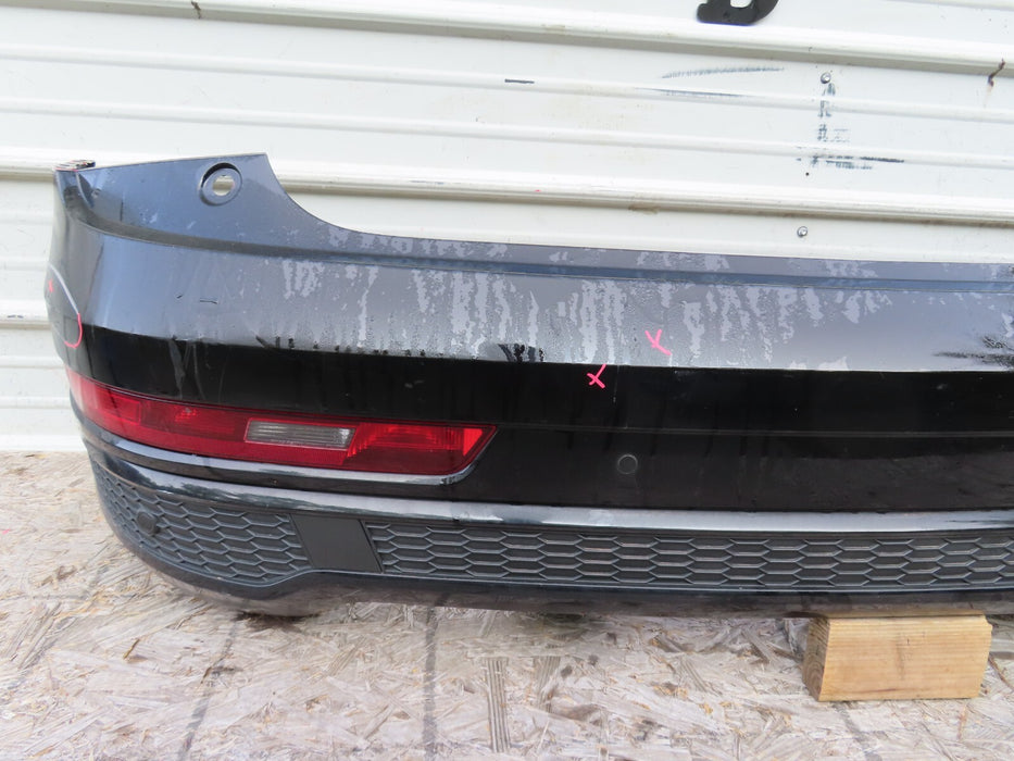 2016-2018 AUDI Q3 S-LINE REAR BUMPER COVER W/ PDC SENSOR HARNESS OEM 8U0807385C