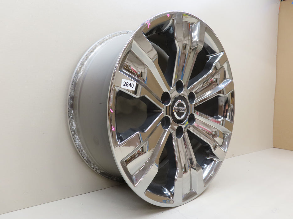 2017-2019 NISSAN TITAN SV 20X8 CHROME 6 SPOKE WHEEL RIM OEM