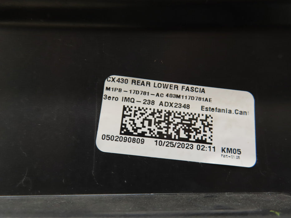 2021-2024 FORD BRONCO SPORT REAR BUMPER COVER OEM M1PB-17D781