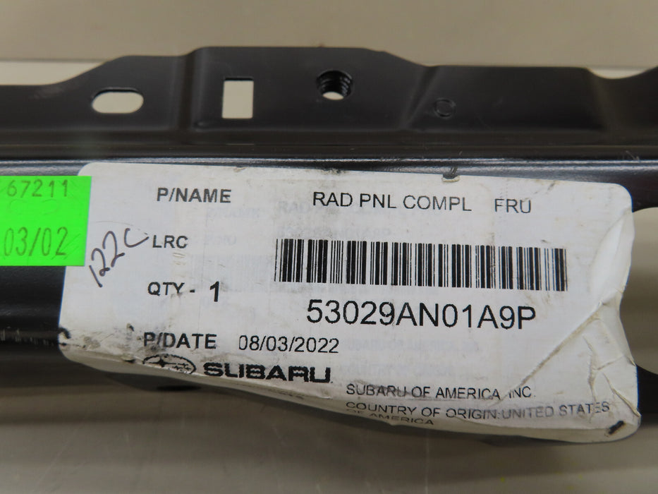 2021-2023 SUBARU LEGACY,OUTBACK FRONT RADIATOR SUPPORT UPPER TIE BAR OEM