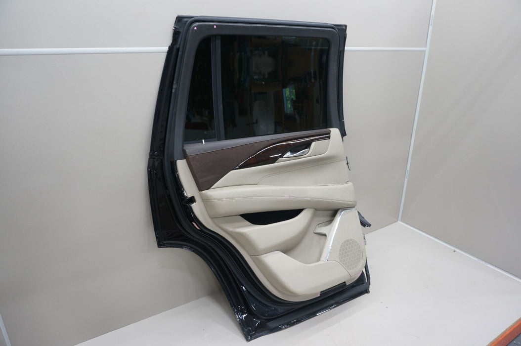 2015-2020 CADILLAC ESCALADE REAR LEFT DRIVERS SIDE DOOR PANEL W/ INNER TRIM OEM